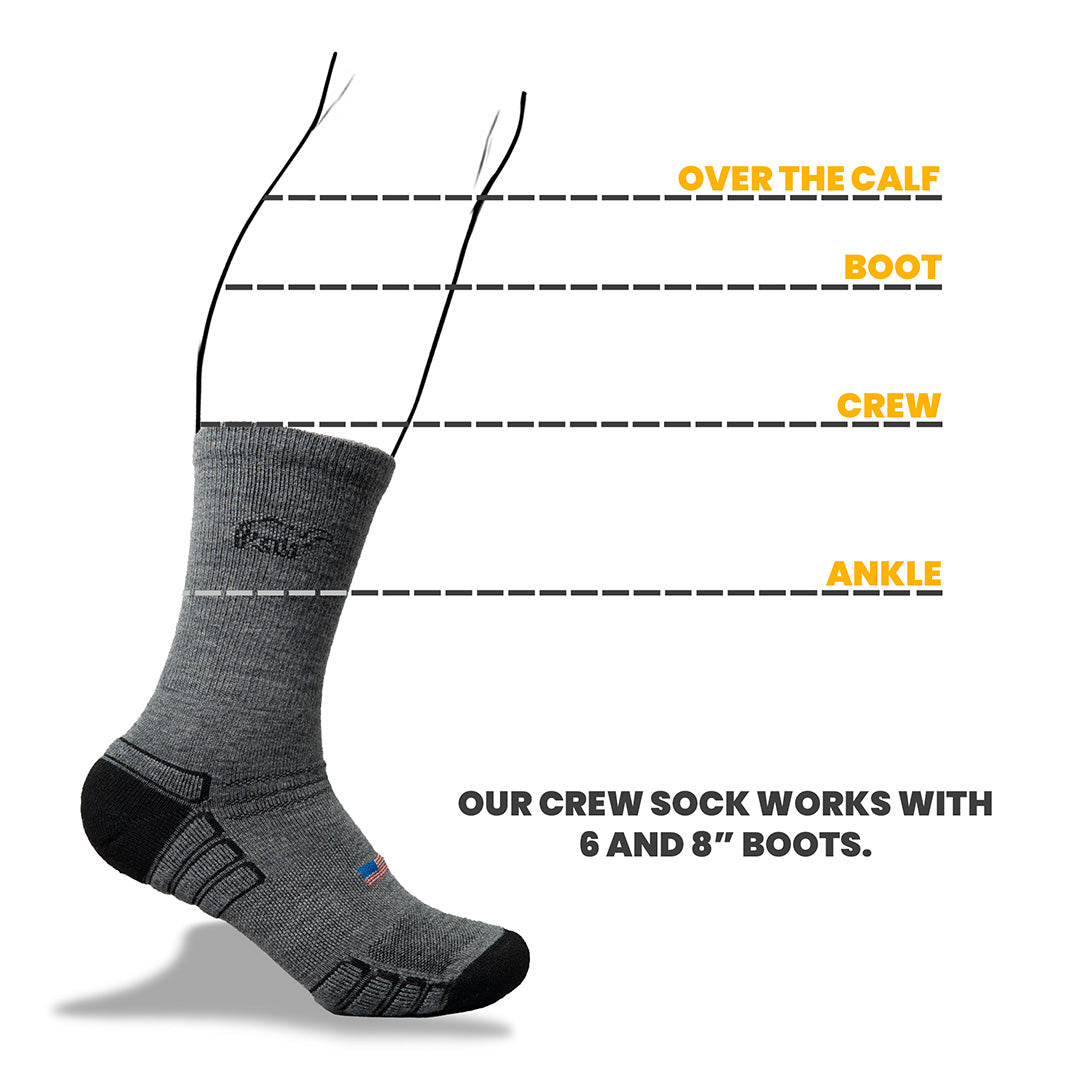 Crew Wool Work Sock