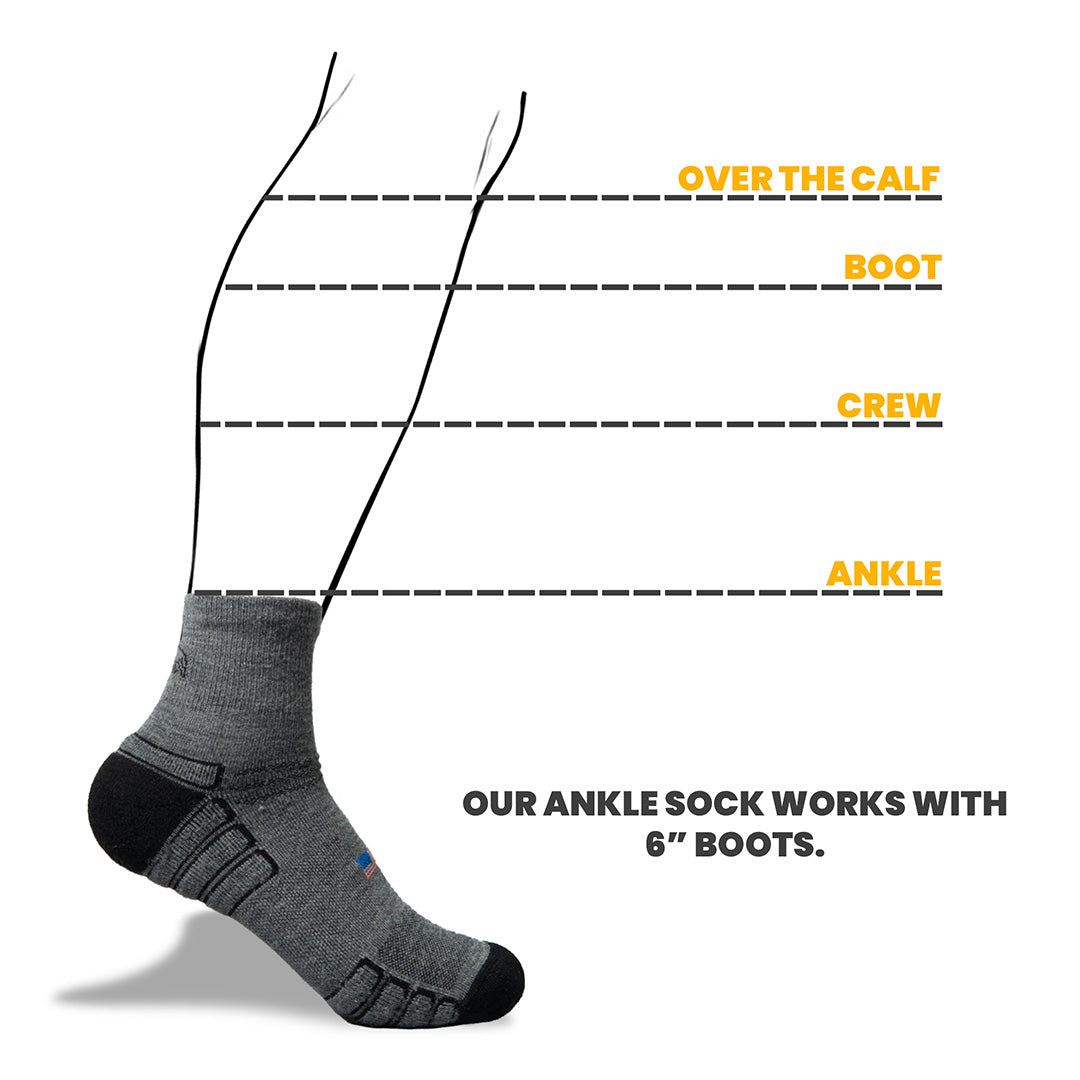 Ankle Wool Work Sock