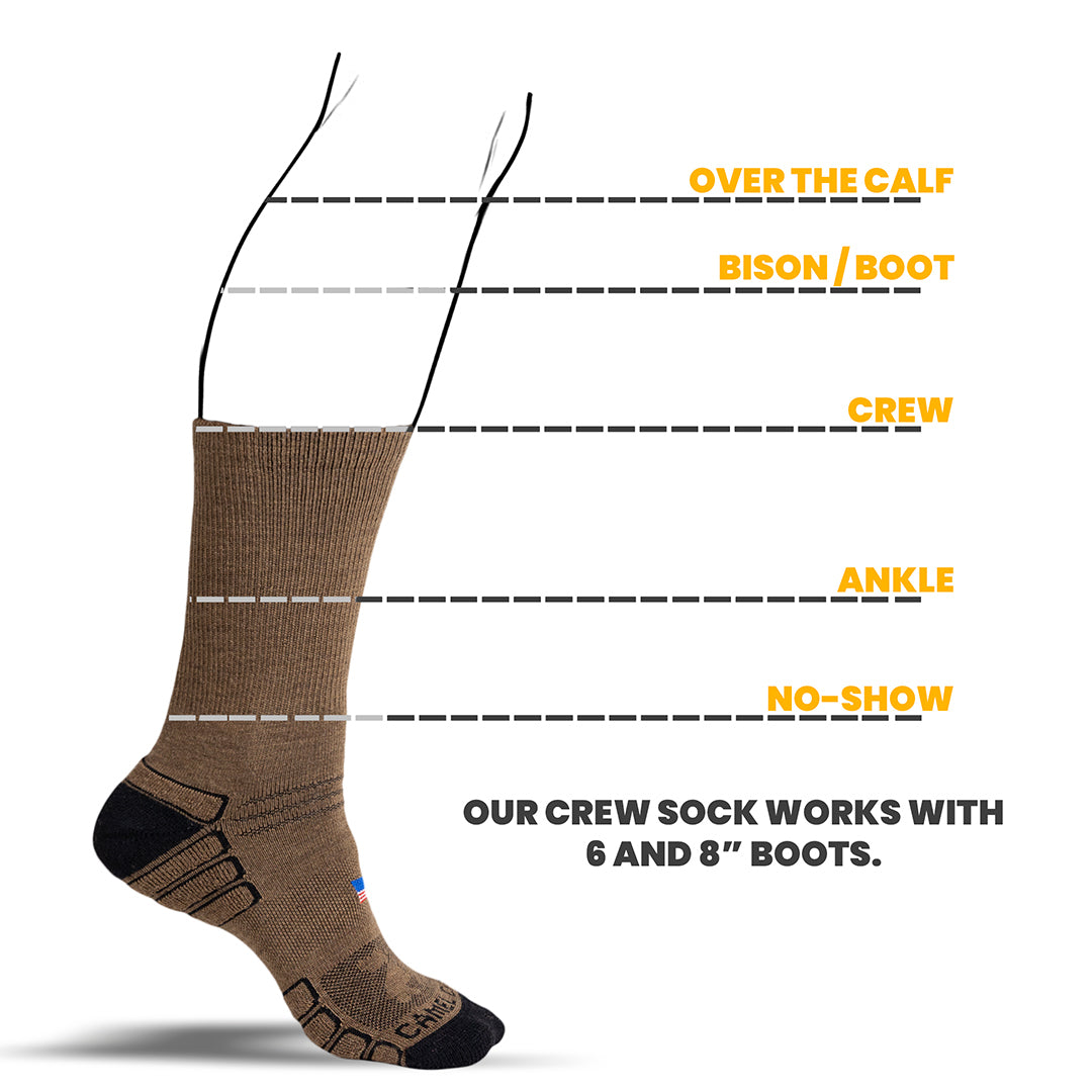 Crew Wool Work Sock