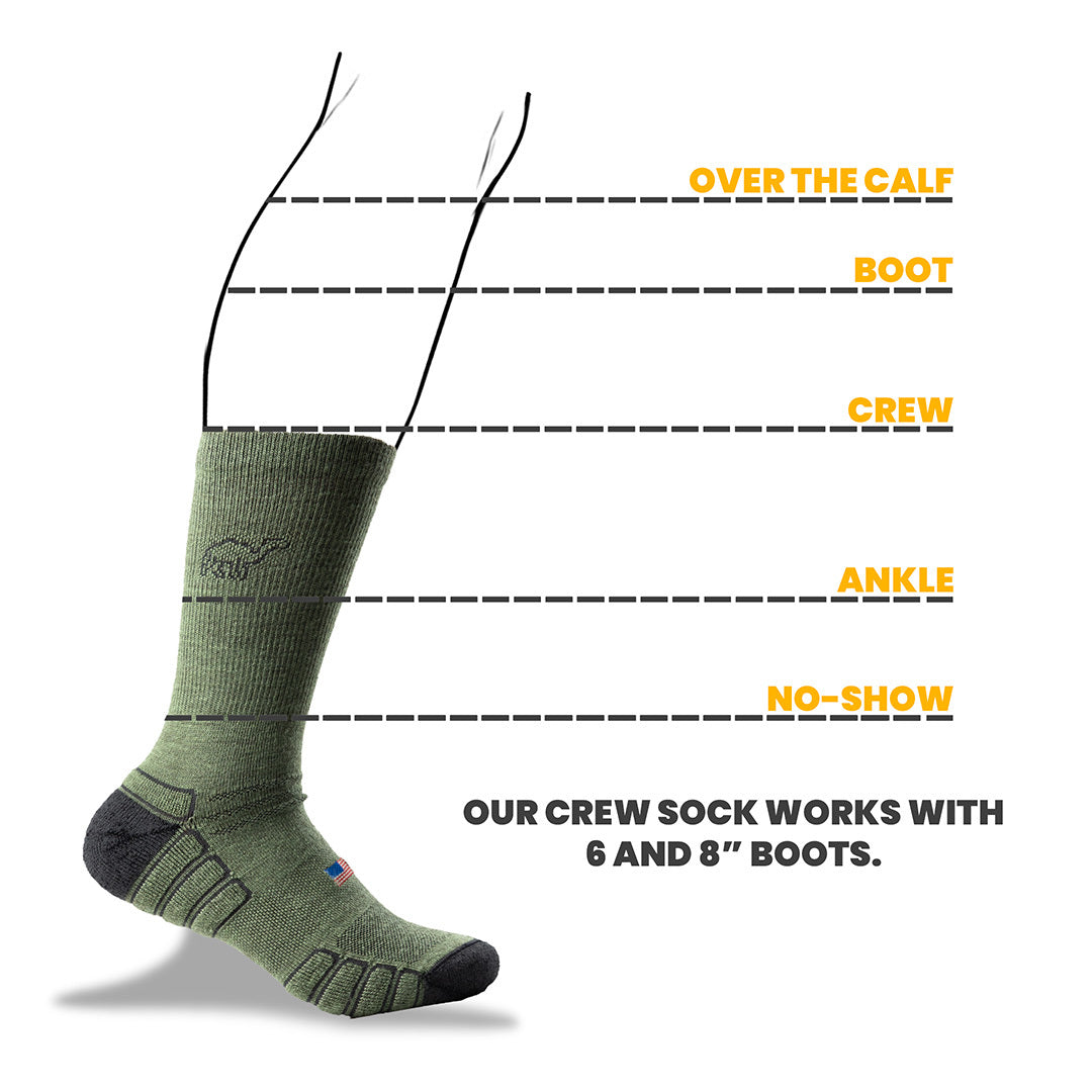 Crew Wool Work Sock