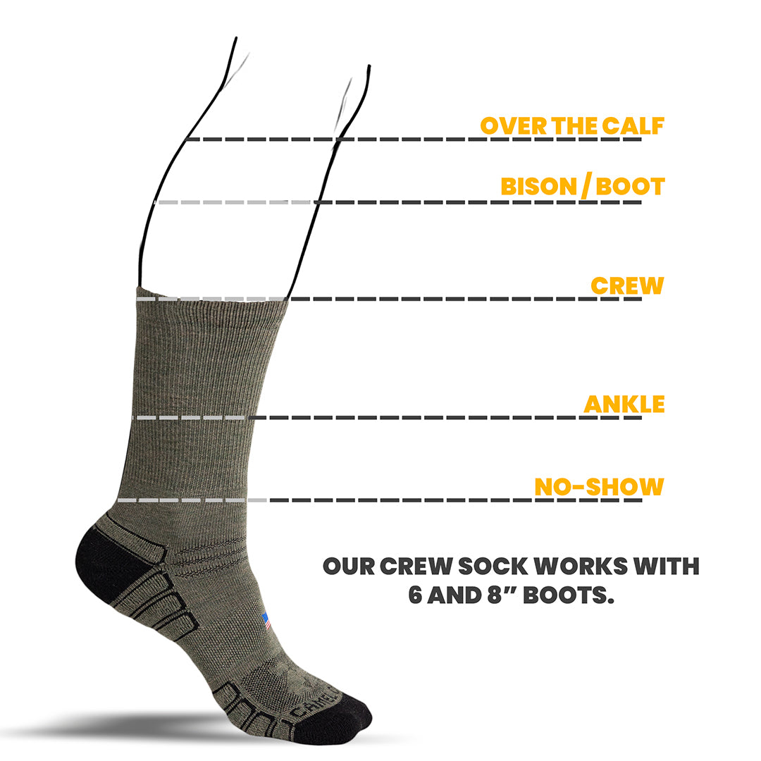 Crew Wool Work Sock