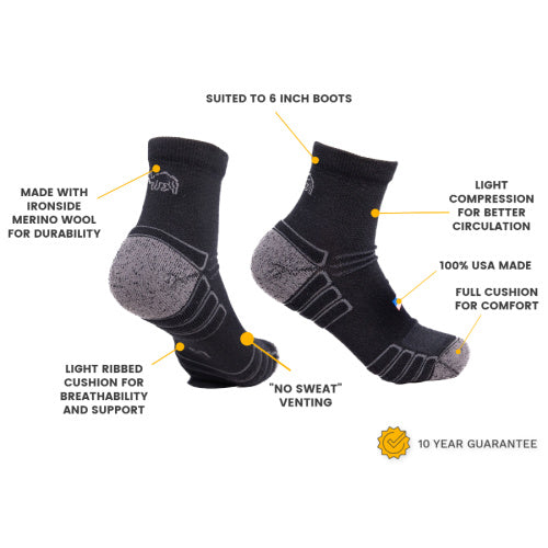 Ankle Wool Work Sock