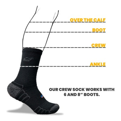 Crew Wool Work Sock 8